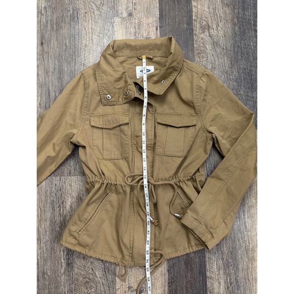 Old Navy Tan Utility Jacket 100% Cotton Size Small - Picture 2 of 5